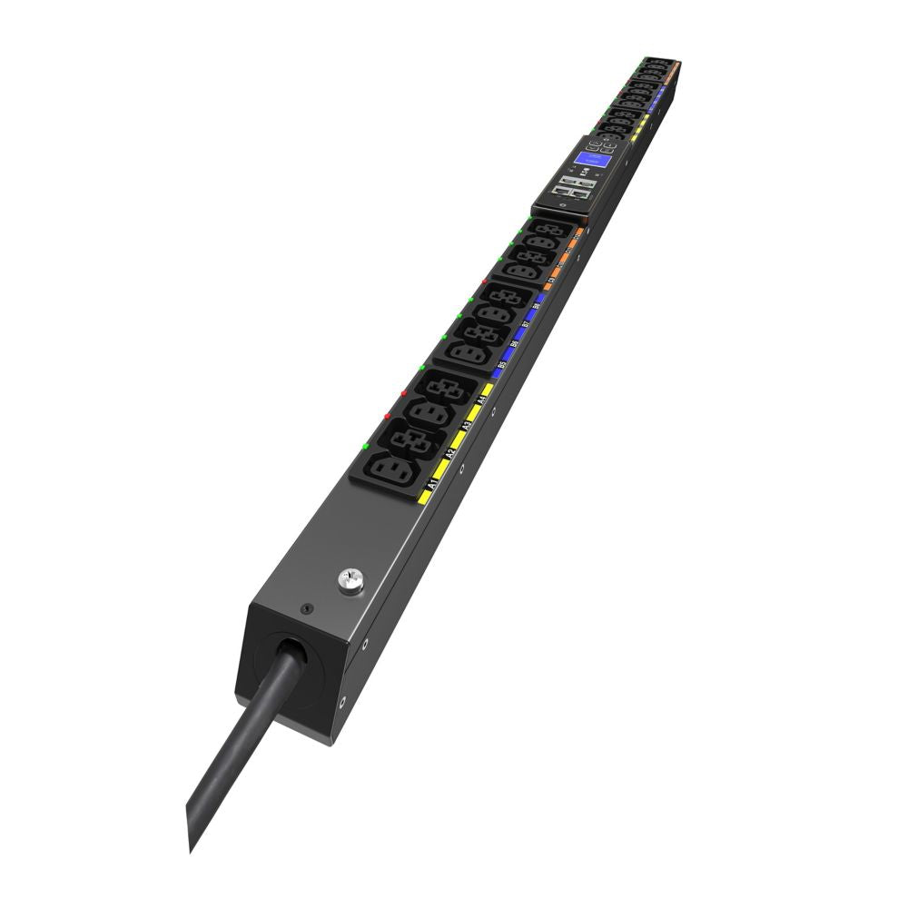 Eaton EVMAF316A | G4 Series PDU, 24 AC Outlets, 22.5U, 3-Phase, 16A, IEC 309, 12xC13:12xC39