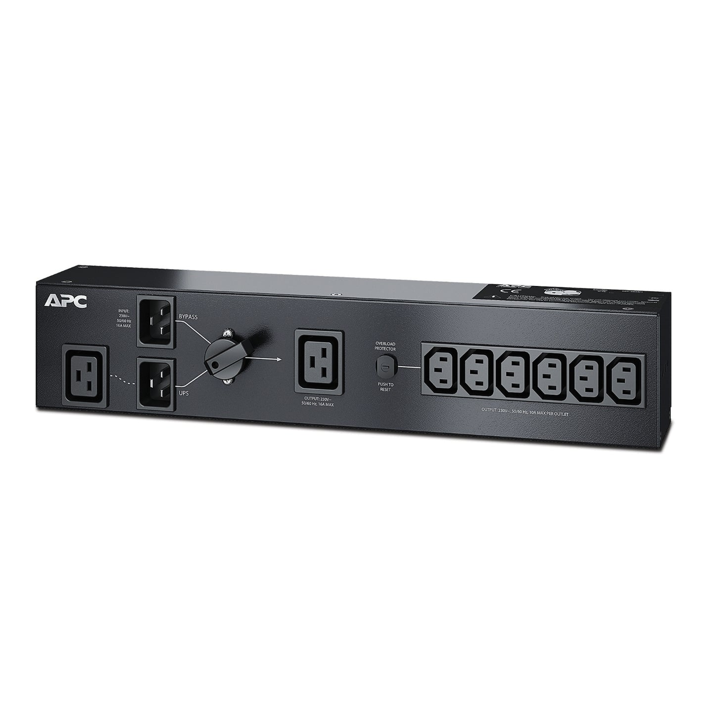 APC SBP3000RMI | Service Bypass PDU 230V 16AMP, 6x IEC C13, 1x C19