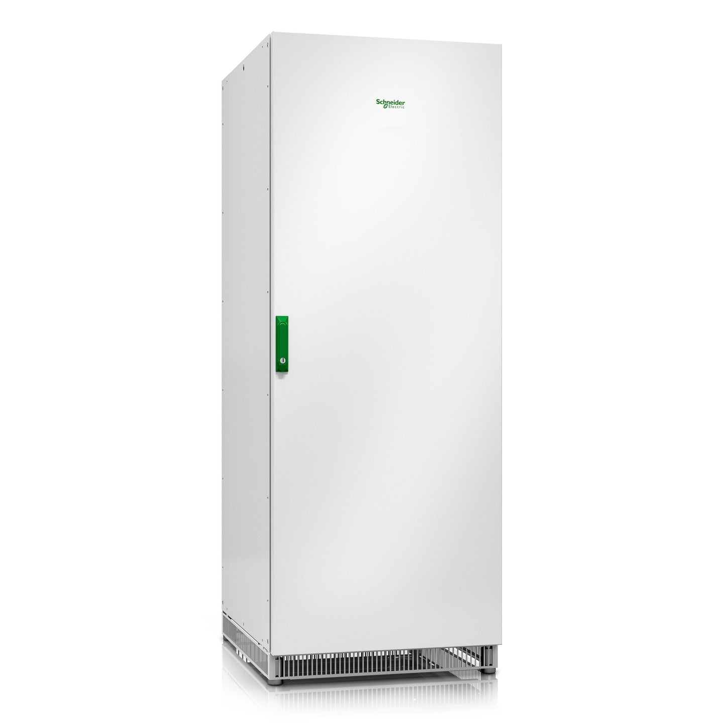White schneider electric industrial power cabinet with green handle and logo for apc e3mopt003 ups cable kit