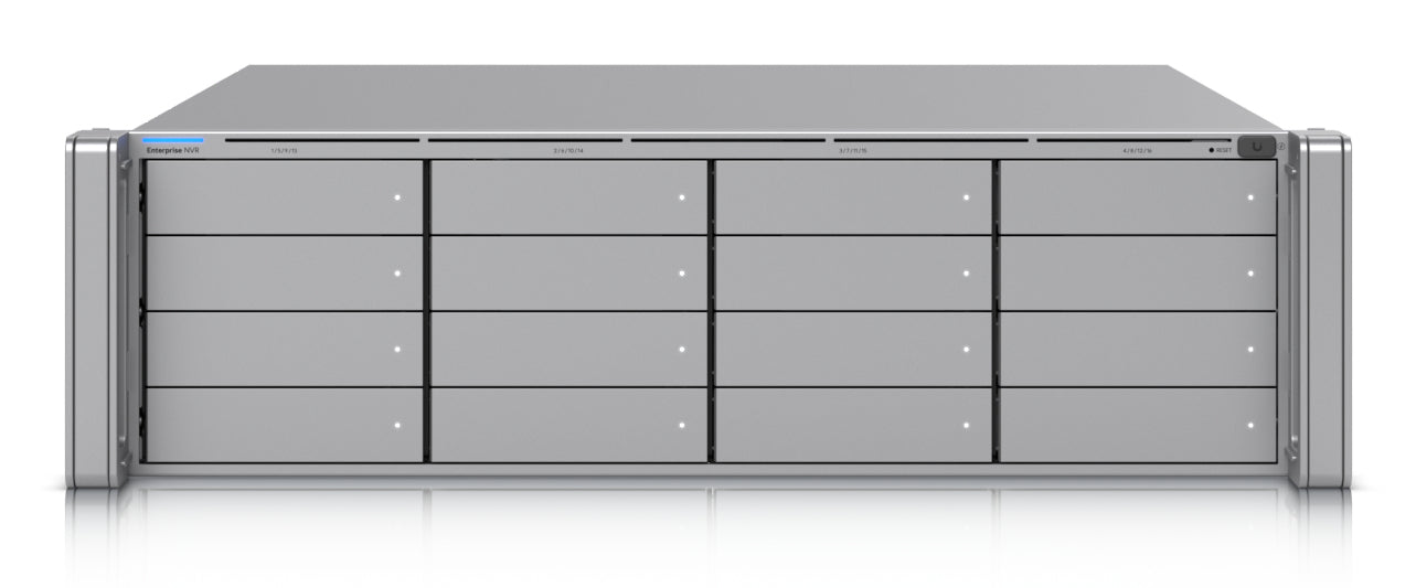Ubiquiti ENVR | Enterprise NVR 3U, 16 x 2.5/3.5 Bays, 70 x 4K / 210 x FHD Cameras