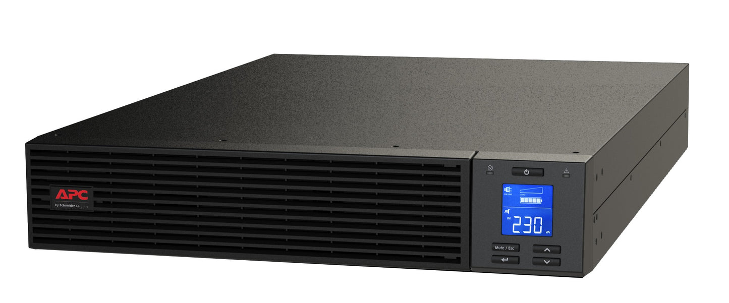 APC SRV1KRI | Easy UPS On-Line 1000VA/800W, Rackmount 2U, 230V, 3x IEC C13 Outlets, LCD