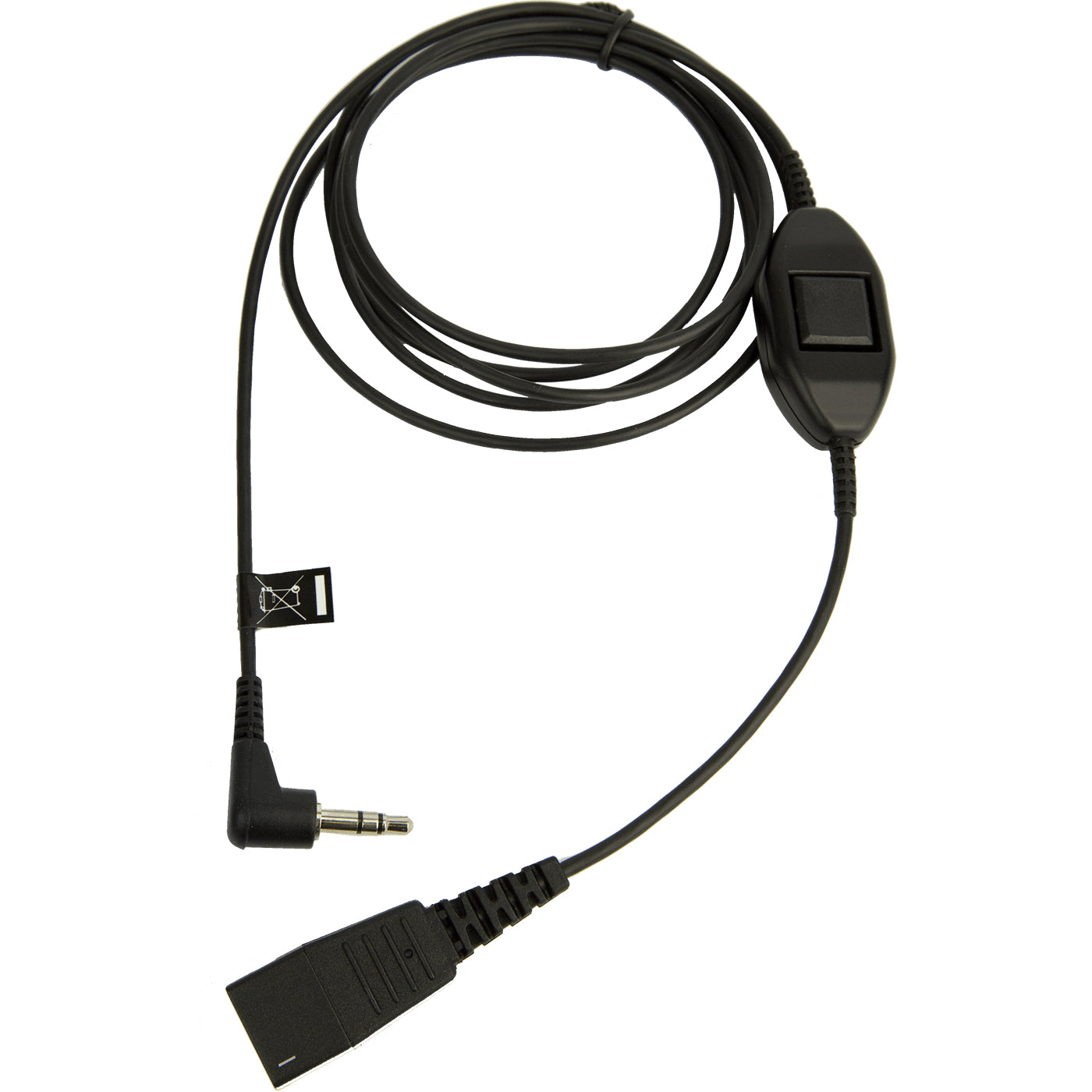 Jabra 8735-019 | QD to 3.5mm Cord w/ Answer Button for Alcatel Devices