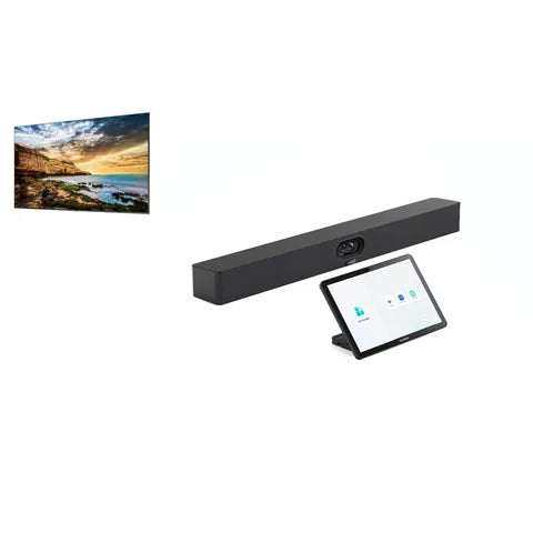 Yealink A40 black soundbar with camera and touchscreen display