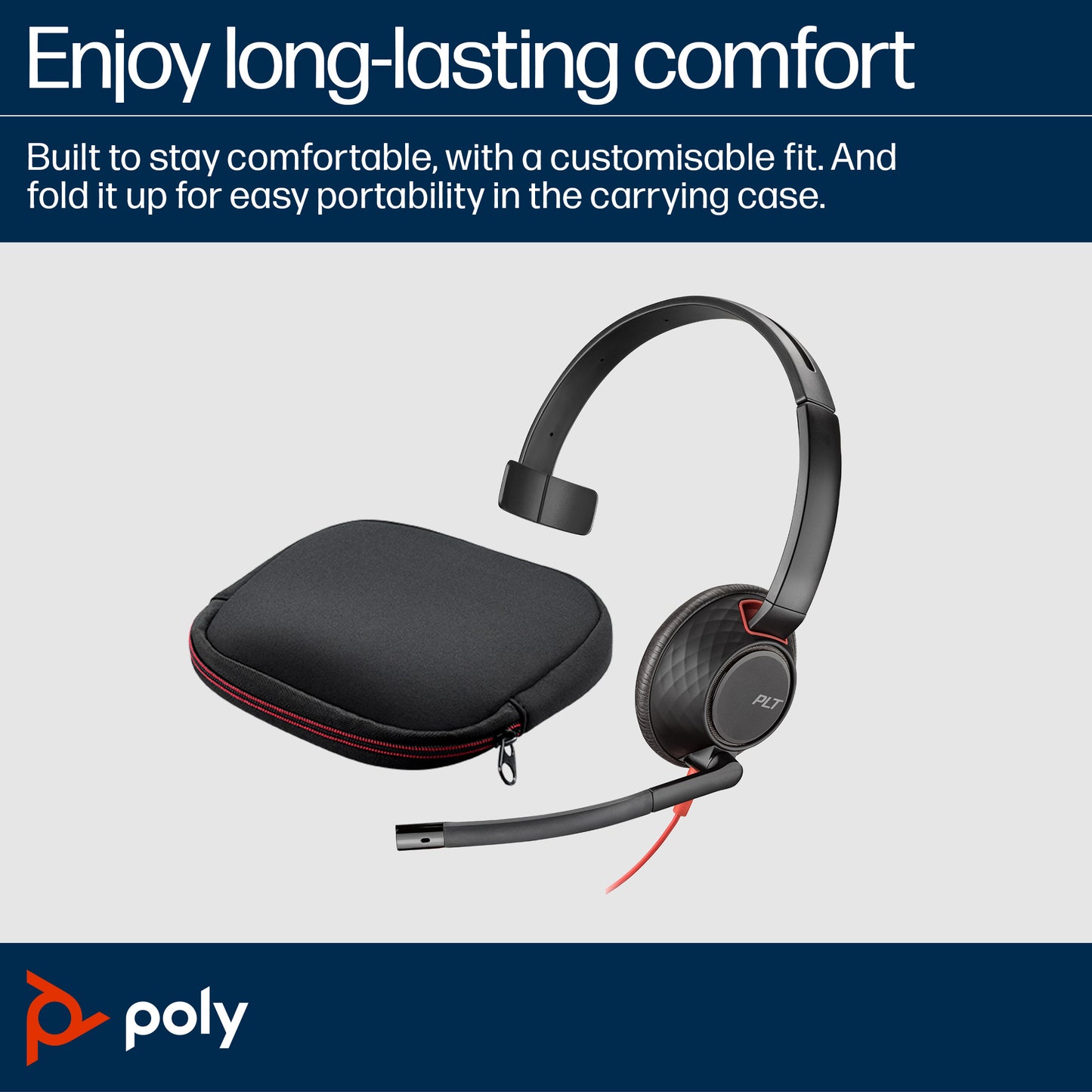 Poly 805H4A6 | Blackwire C5210 USB-C Headset, Wired, Inline Cable