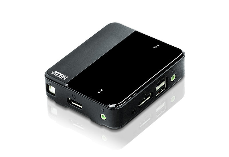 ATEN CS782DP-AT | CS782DP 2 x Port DP 1.2 KVM Switch, 4K60, USB 2.0, Audio