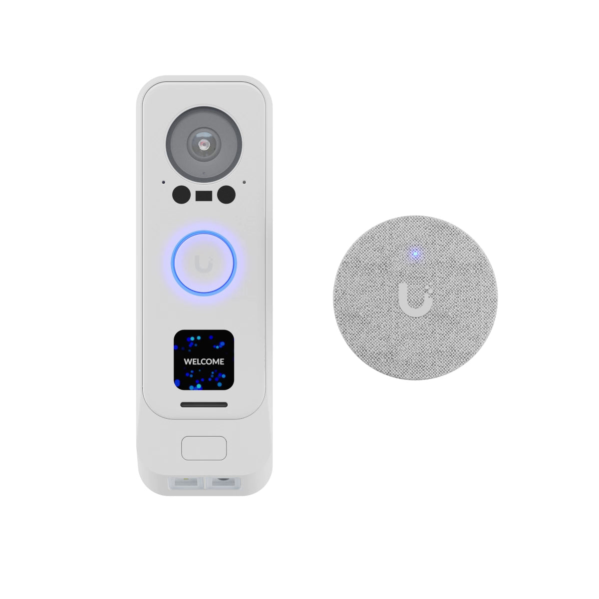 Ubiquiti UVC-G4 DOORBELL PRO POE KIT-WHITE | UniFi Protect G4 Doorbell Pro PoE Kit – 5MP Camera, Night Vision, PoE Powered, Includes PoE Chime, IPX4, White