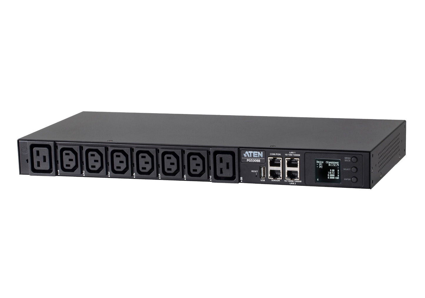 ATEN PG5308G-AT | PG5308G eco PDU 32A 1U, 8 x Outlets, Metered Single-Phase