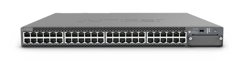 Juniper EX4400-48T-DC | EX4400 Series 48 x 1GbE Ports, 2x100G Uplink Stacking, DC PSU, MACsec AES256