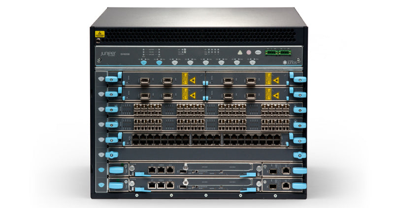 Juniper EX9208-BASE3B-AC-T | EX9200 Series 8 Slot Chassis, 1x RE2 Routing Engine, 1x Fan Tray
