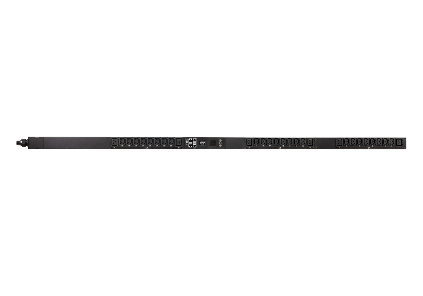 ATEN PG96230G-AT | PG96230G | 3-Phase 16A 30-Outlet Metered & Switched PDU, Dual 1GbE