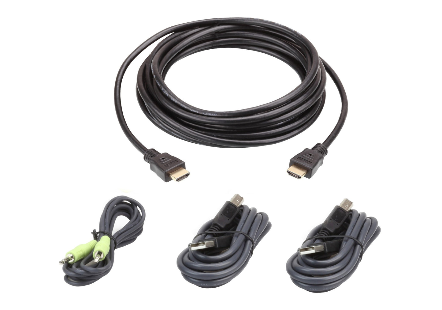 ATEN 2L-7D03UHX4 | Secure KVM Cable Kit, 3M, HDMI x1, USB x2, Audio