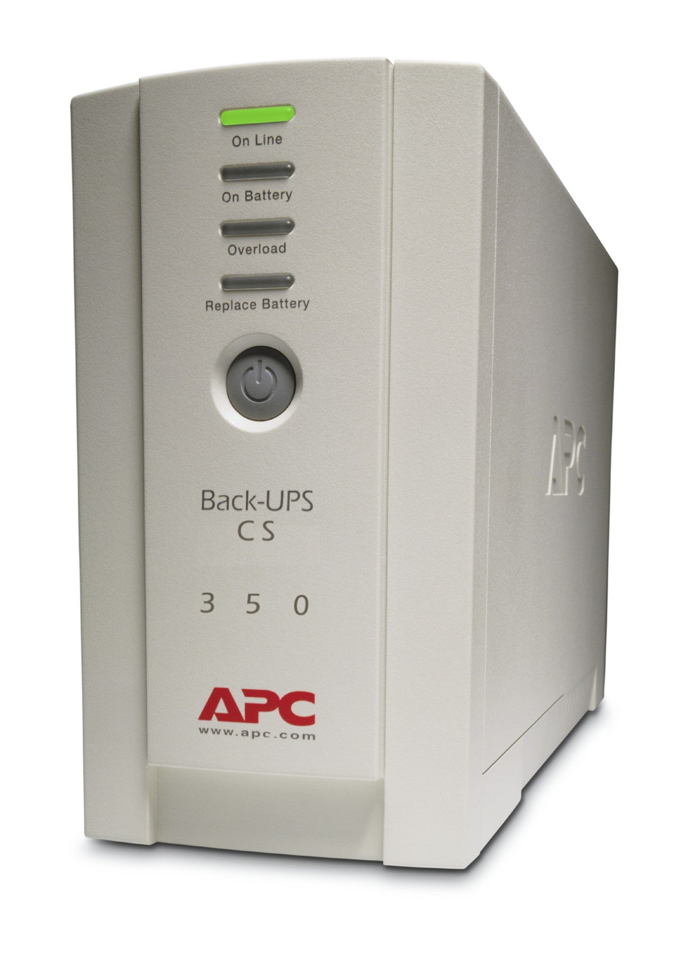 APC BK350EI | 350VA/210W Back-UPS Tower, 230V, 4x IEC C13 Outlets, User Replaceable Battery, Uninterruptible Power Supply