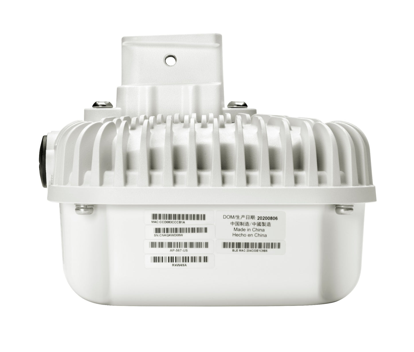 Aruba R4W43A | AP-565 Outdoor Access Point, 802.11ax, Dual 2x2 Radio, Integrated Omni Antennas