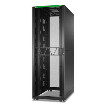 APC AR9555B2 NetShelter SX 45U black server rack with green logo