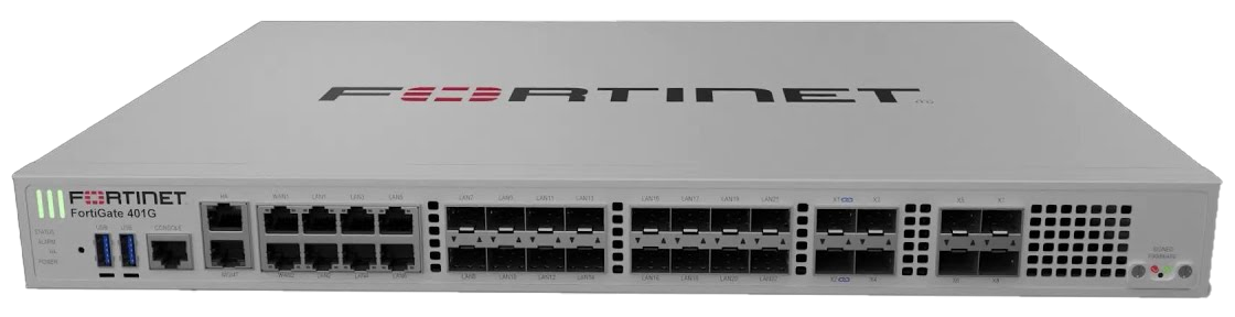 Fortinet FG-400G | Next-Gen Firewall, 164 Gbps, 4x 25G SFP28, Dual AC PS