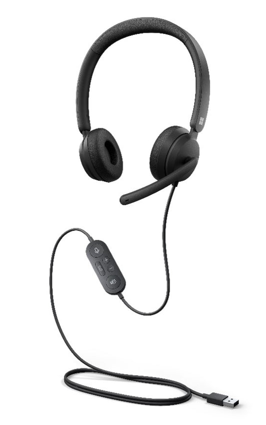 Microsoft 6ID-00016 | Modern USB Headset, Teams Certified, Noise-Canceling Mic