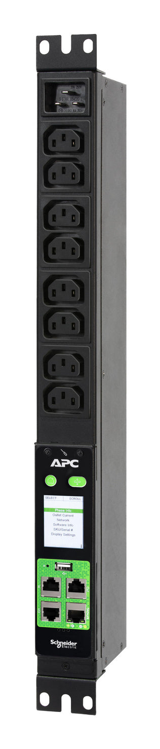 APC EPDU2016M | Metered 1U PDU, 16A, 230V, 8xC13 Outlets