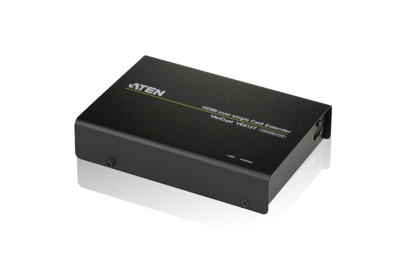 ATEN VE812T-AT-U | VE812T HDMI HDBaseT Transmitter, 4K@100m over Cat6, 1 x HDMI In, IR/RS-232