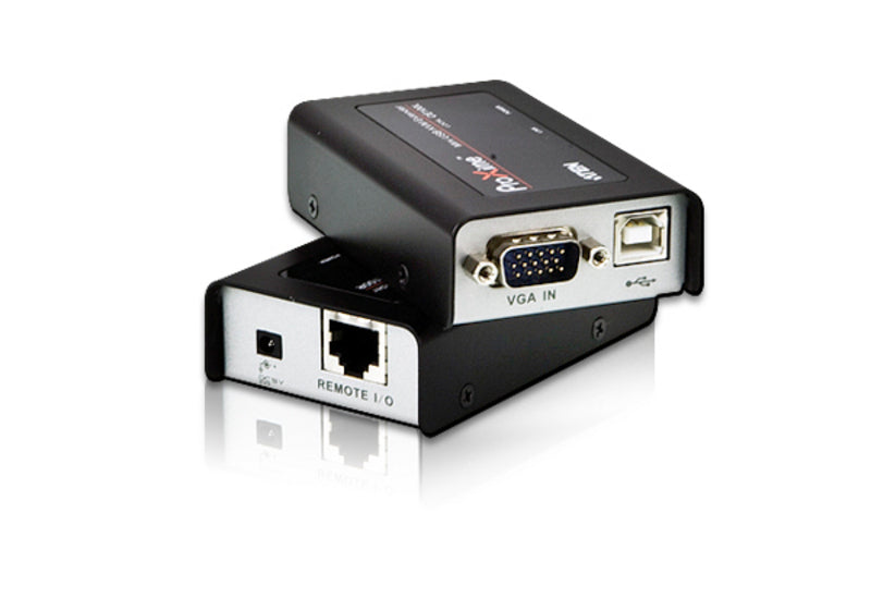 ATEN CE100-AT-U | CE100 Mini USB VGA KVM Extender, 100 m Cat 5, 1920x1200@60Hz