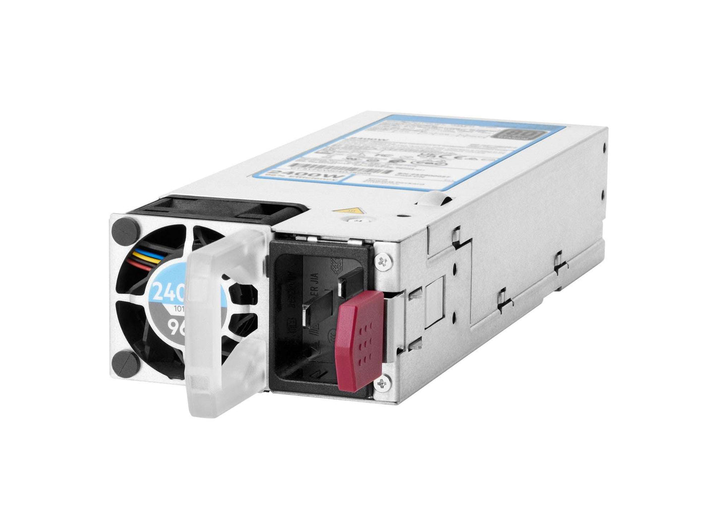 HPE P67252-B21 2400W Titanium silver PSU with black fan, red latch