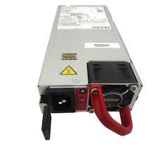 Arista PWR-500AC-F 500W AC PSU with silver body, red cable, black connectors