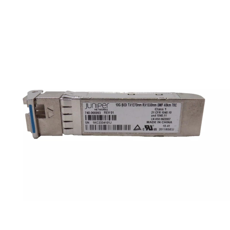 Juniper JNP-SFP-10G-BX40U | BX40U Transceiver, 1270nm Tx, 1330nm Rx, 40km, LC Connector, 10GBASE-BX40U SFP+ Transceiver