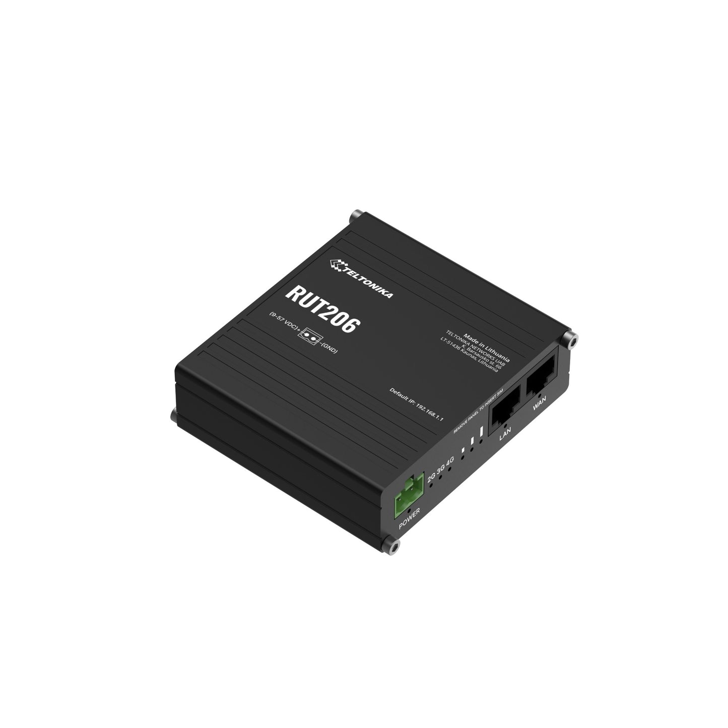 Teltonika RUT206010000 | RUT200 Series Router, RUT206 Industrial Router, Fast Ethernet, 4G, 2.4 GHz