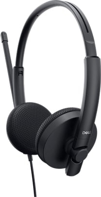Dell 520-AAWD | Stereo Headset WH1022, Wired, Over-Ear, Noise-Canceling Mic