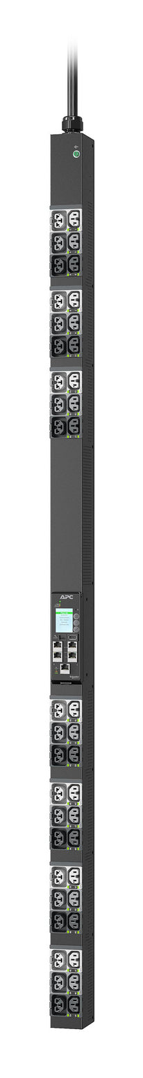 APC APDU11250SW NetShelter black metal server rack PDU with 42 outlets and display