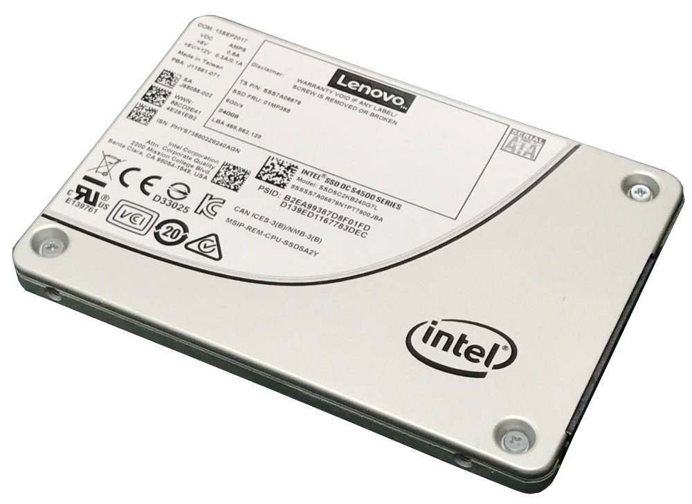 Lenovo 4XB0N68511 ThinkServer S4500 480GB 2.5-inch SATA SSD silver metallic