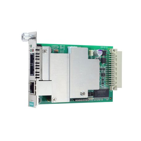 Moxa CSM-400-1225 10/100Baset(X) To 100Basefx Slide-In Management Module Converter, Wdm-B Single-Mode Sc Connector, -20 To 55C Operating Temperature