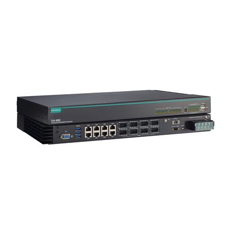 Moxa DA-680-I-16-WL3-HH X86 1U Intel Core I3-8145Ue, With 8 Gigabit Ethernet Ports, Vga, 16 Rs-485 Ports, Msata, Sata, Usb, Dual Power, Without Ram, Msata And Os, -25 To 55°C Temp.