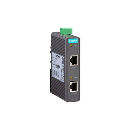 Moxa INJ-24 Industrial Ieee802.3Af/At Poe Injector, Maximum Output Of 30W At 24/48 Vdc, 0 To 60C. Designed For Power Hungry Devices