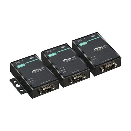 Moxa NPort 5130 rear view with RS-232/422/485 ports