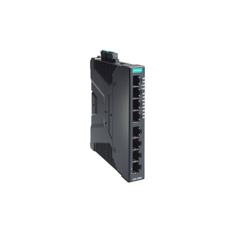 Moxa SDS-3008-T Compact Industrial Smart Ethernet Switch With 8 10/100Baset(X) Ports, Dual 12/24/48 Vdc Power Inputs, -40 To 75 C Operating Temperature
