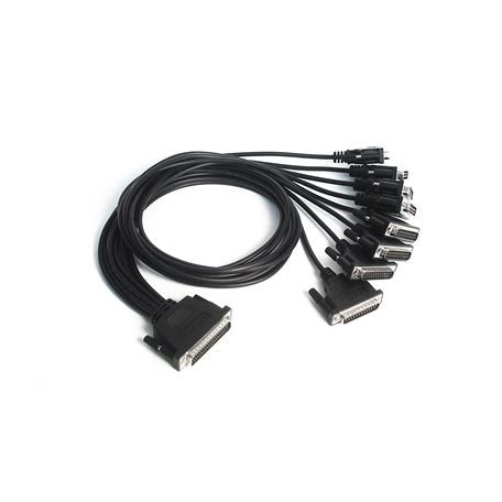 Moxa CBL-F40M25x4-50 black DB40F to 4x DB25M serial cable, 50cm