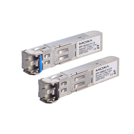 Moxa SFP-1G20ALC-T WDM BiDi SFP module silver transceiver with LC ports