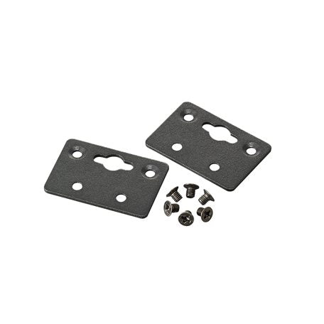 Moxa UC-3100 metal wall-mounting kit with black matte plates and screws