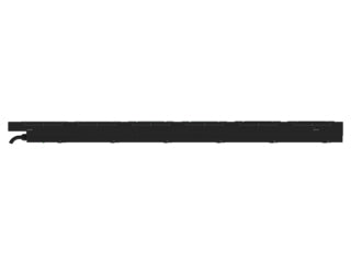 HPE P9Q50A 11kVA PDU back view black bar with curved left notch