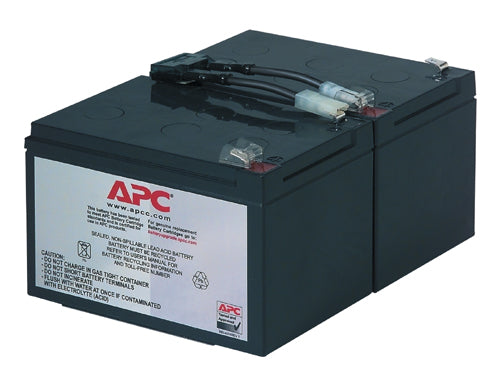 APC RBC6 | Replacement Battery Cartridge, VRLA, 11Ah, 12VDC, 2-Year Warranty