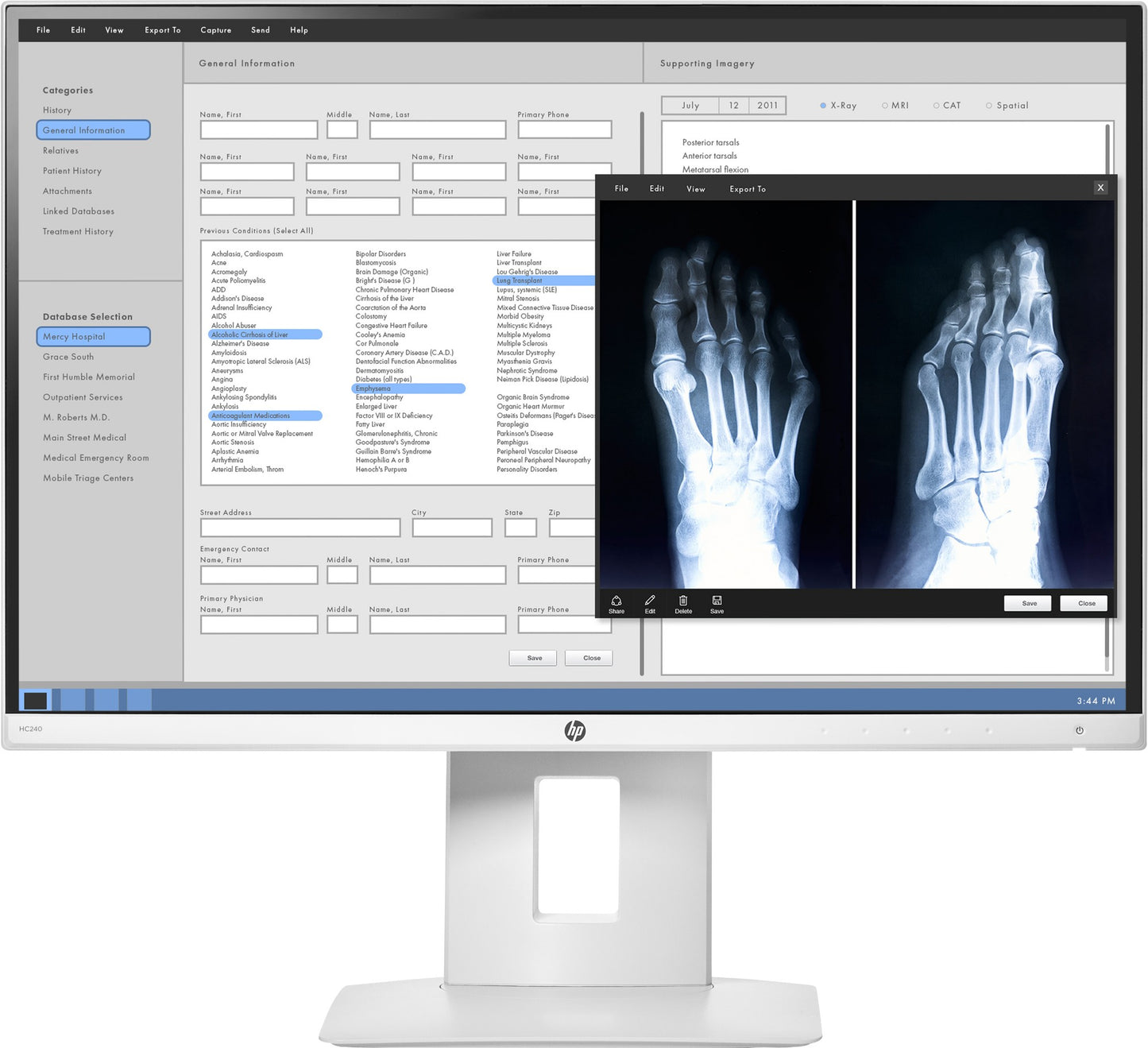 HP Z0A71A4 | HC240 Healthcare Edition Monitor