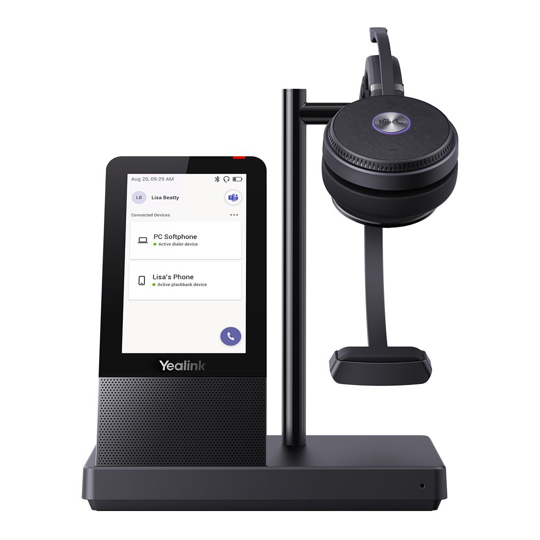 Yealink TEAMS-WH66-M | DECT Wireless Headset, Mono, Teams Integration, Noise Cancellation
