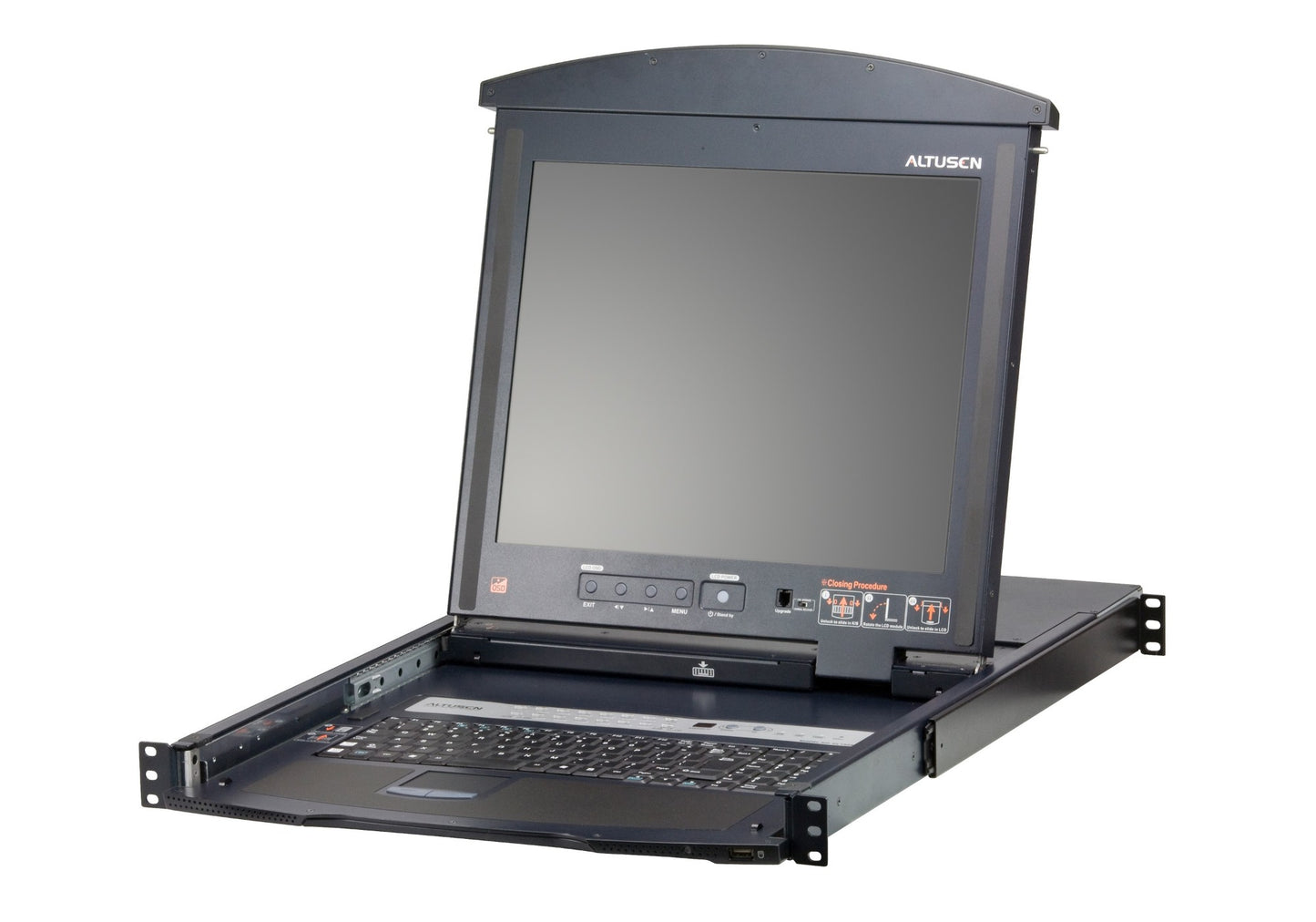 ATEN KL1516AN-AXA-AU | KL1516AN Dual Rail LCD KVM Switch, Port Cat 5, 16, 19" LCD