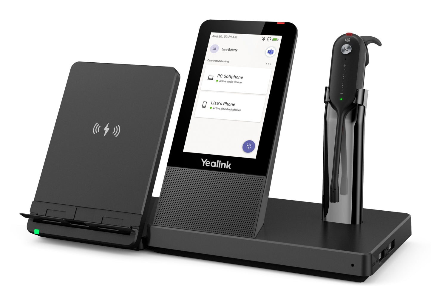 Yealink TEAMS-WH67 | Wireless DECT Headset, Teams Integration, Noise-Cancelling