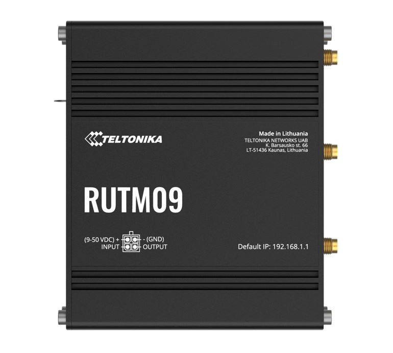 Teltonika RUTM09000300 | RUTM09 4G LTE Router, 2 SIM, 4 x RJ45 1GbE Ports, PSU