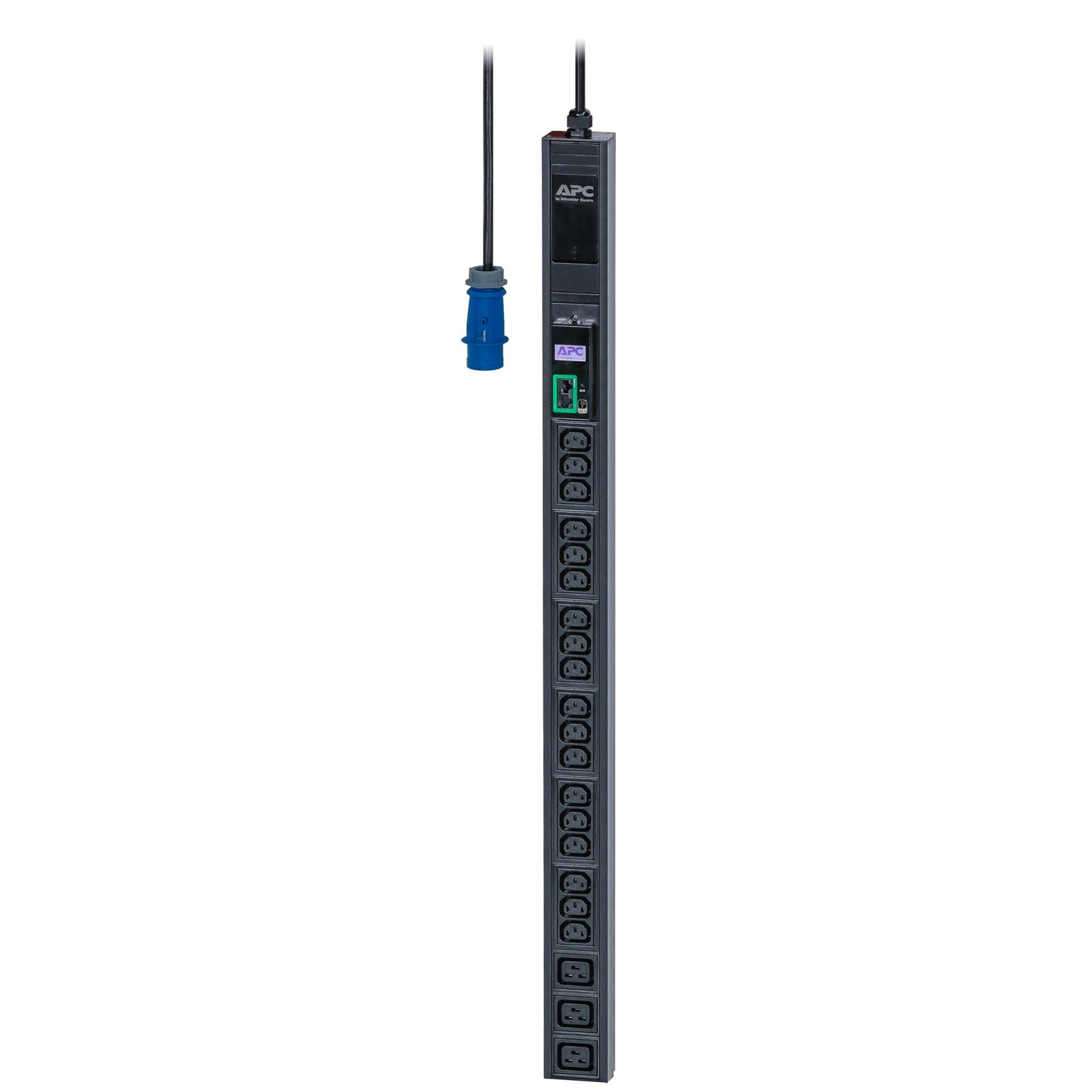 APC EPDU1116M | Easy Rack PDU Metered 0U 1 Phase 3.7kW 230V 16A with 18 C13 & 3 C19 Outlets IEC60309 2P+E Inlet