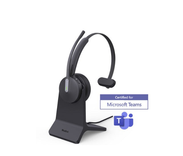 Yealink BH70-M-CH-Teams-C/A | Bluetooth Mono Headset, 3-Mic Noise Cancellation, 35h Talk, USB-C/A