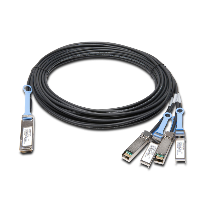 QFX-QSFP-DACBO-xM-BCC | Juniper Compatible 40GB QSFP to 4 x 10GB SFP+ Direct Attach Breakout Cable | 1M to 3M