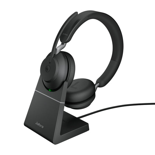 Jabra 26599-999-889 | Evolve2 65 USB-C MS Stereo Headset with Charging Stand