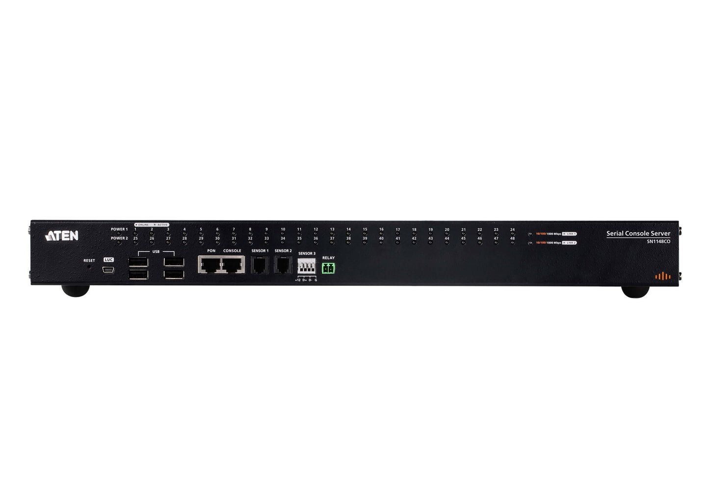 ATEN SN1148CO-AX-U | SN1148CO Serial Console Server, 48 x RJ-45, Dual AC, SFP Failover